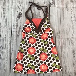Ruffle Top Tankini Top. Size Medium
